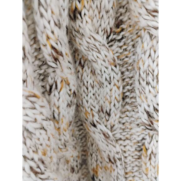 Apt. 9 XL Long Beige Cardigan Sweater. Ruffles. Bell Sleeve. Hippie. Boho. - Picture 10 of 16